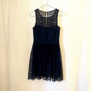 Guess lace navy dress
